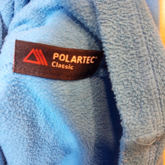 The North  Face Blue Polar Fleece jacket 3/4 zip style large pullover high neck - Picture 7 of 9